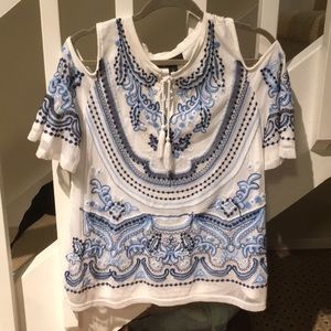 Inc. international cold shoulder top